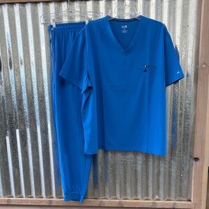 Koi Men’s Scrub Set-Royal-XL Top/Pant